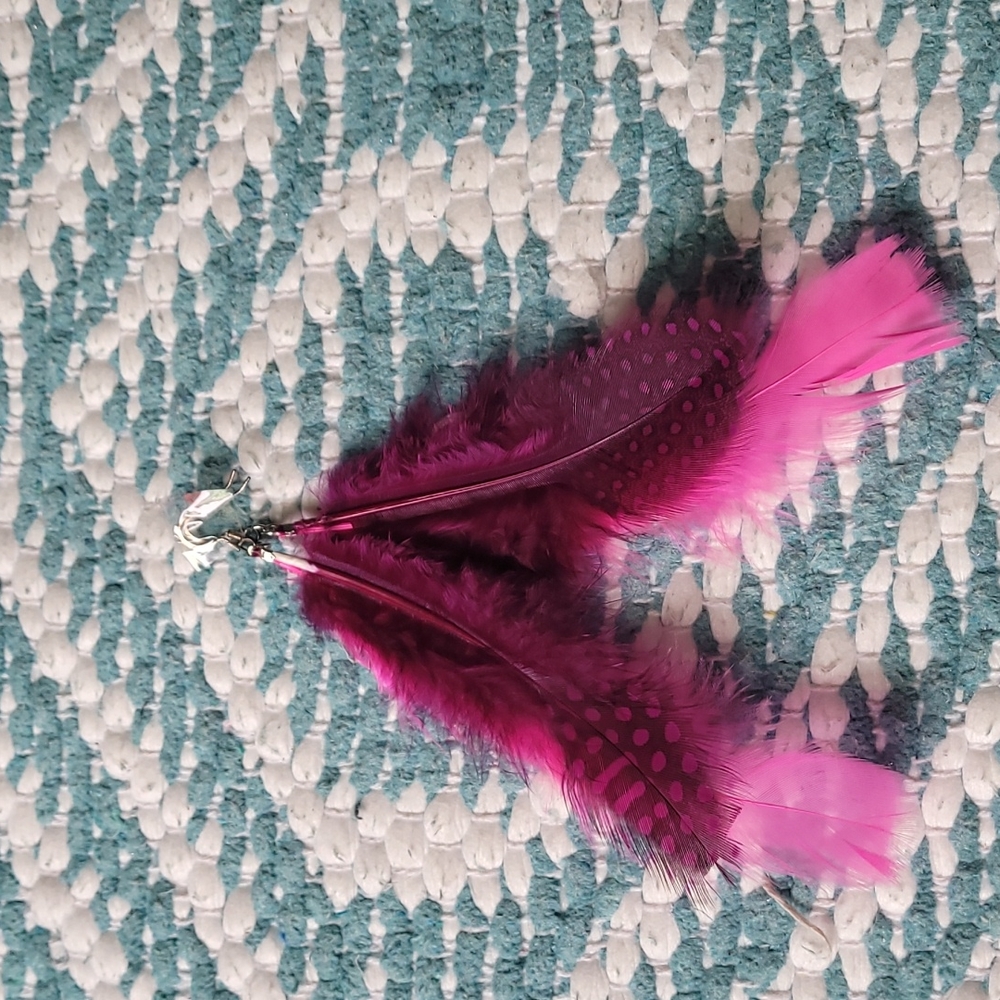 Custom feather earrings